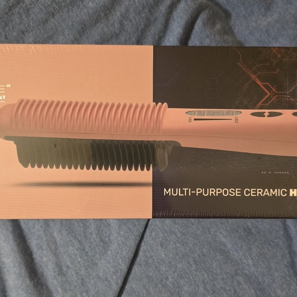 Royale Hair Styling Pro Flat Iron And The Multi Purpose Ceramic Hairbrush - Picture 7 of 14
